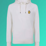 Maßkrug | Bestickter Bio-Baumwoll Unisex Hoodie