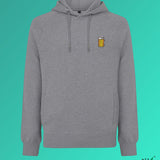 Maßkrug | Bestickter Bio-Baumwoll Unisex Hoodie