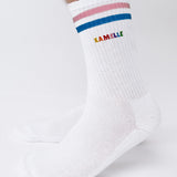 Kamelle | Bestickte Bio Baumwoll Socken