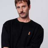 Voelkel Ingwer Shot | Bestickter Bio-Baumwoll Unisex Pullover