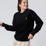 Voelkel Ingwer Shot | Bestickter Bio-Baumwoll Unisex Pullover