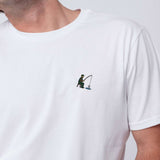 Angler | Besticktes Bio Baumwoll Unisex T-Shirt