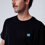 Argentinien | Minimal Flag – Besticktes Bio-Baumwoll Fan Shirt