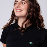 Berge | Besticktes Bio Baumwoll Frauen T-Shirt