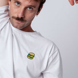 BigBurger | Besticktes Bio Baumwoll Unisex T-Shirt