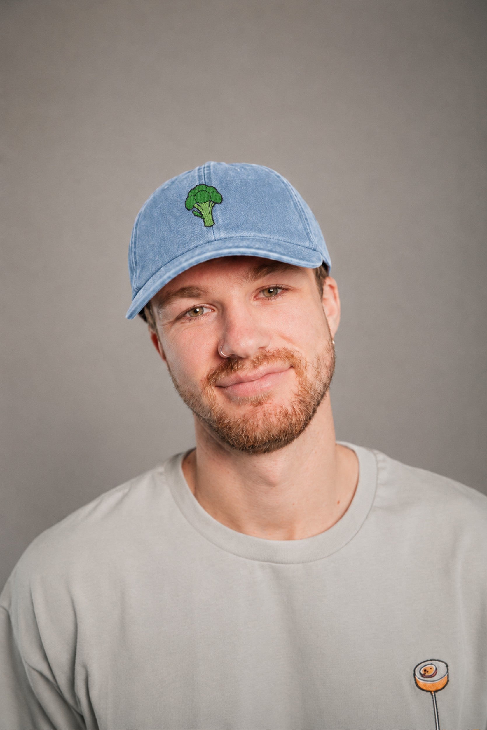 Brokoli Vintage Light Denim Vintage Cap