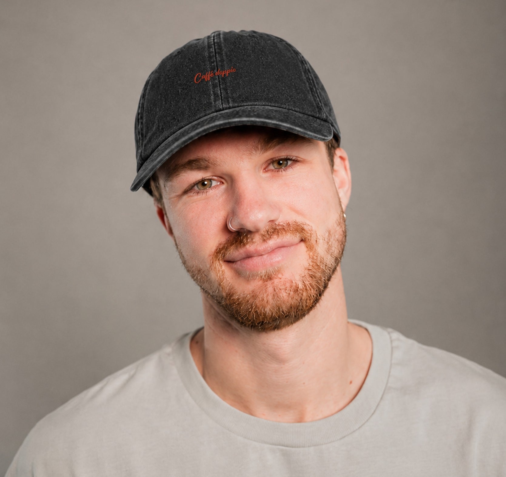 Caffe Doppio | Bestickte Vintage Cap