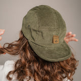 Coffee Bag Camper-Cap dunkelgrun Cord Camper Cap