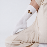Dackel | Bestickte Bio Baumwoll Socken
