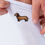 Dackel | Bestickte Bio Baumwoll Socken