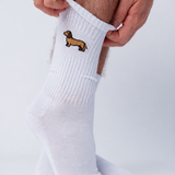 Dackel | Bestickte Bio Baumwoll Socken