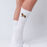 Dackel | Bestickte Bio Baumwoll Socken
