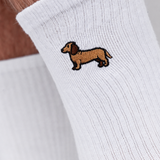 Dackel | Bestickte Bio Baumwoll Socken