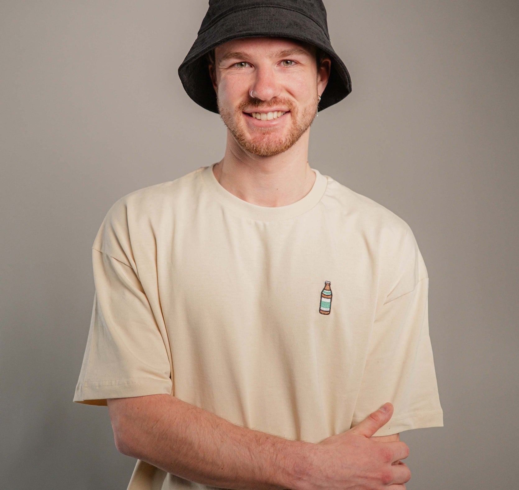 Golfbag Schwarz Cord Bucket Hat