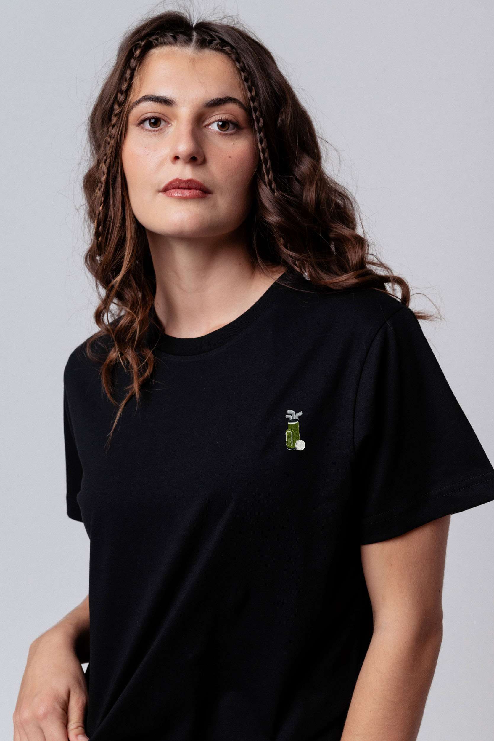 Golfbag | Besticktes Bio Baumwoll Unisex T-Shirt