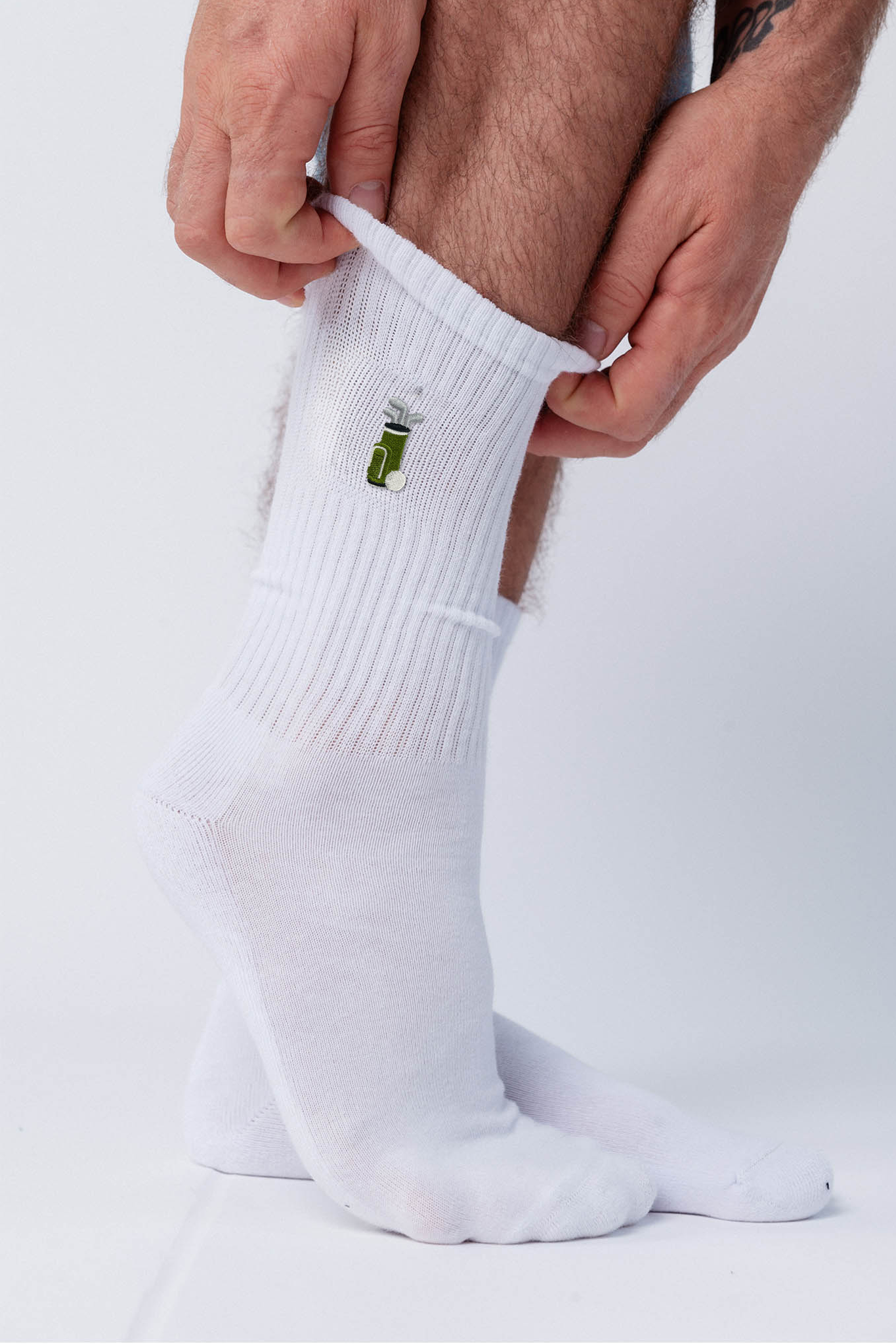 Golfbag Socken Weiß Ansicht 1