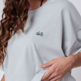 Gravelbike Beige | Heavy Oversized Bio Baumwoll T-Shirt