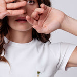 Golf Girl | Besticktes Bio Baumwoll Cropped T-Shirt