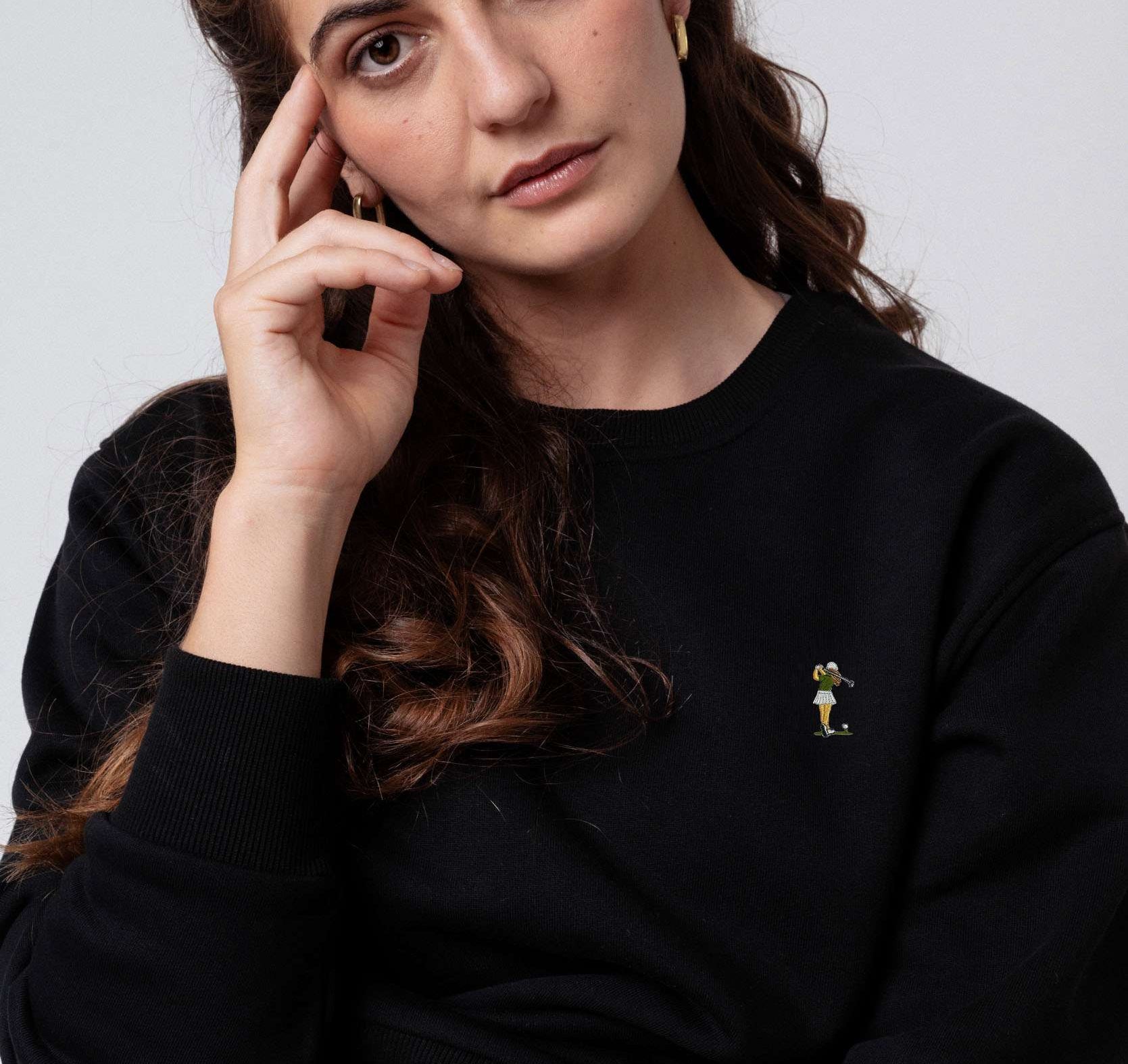 Golf Girl | Besticker Bio Baumwoll Unisex Pullover