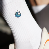 Welle Socken Weiß Ansicht 4