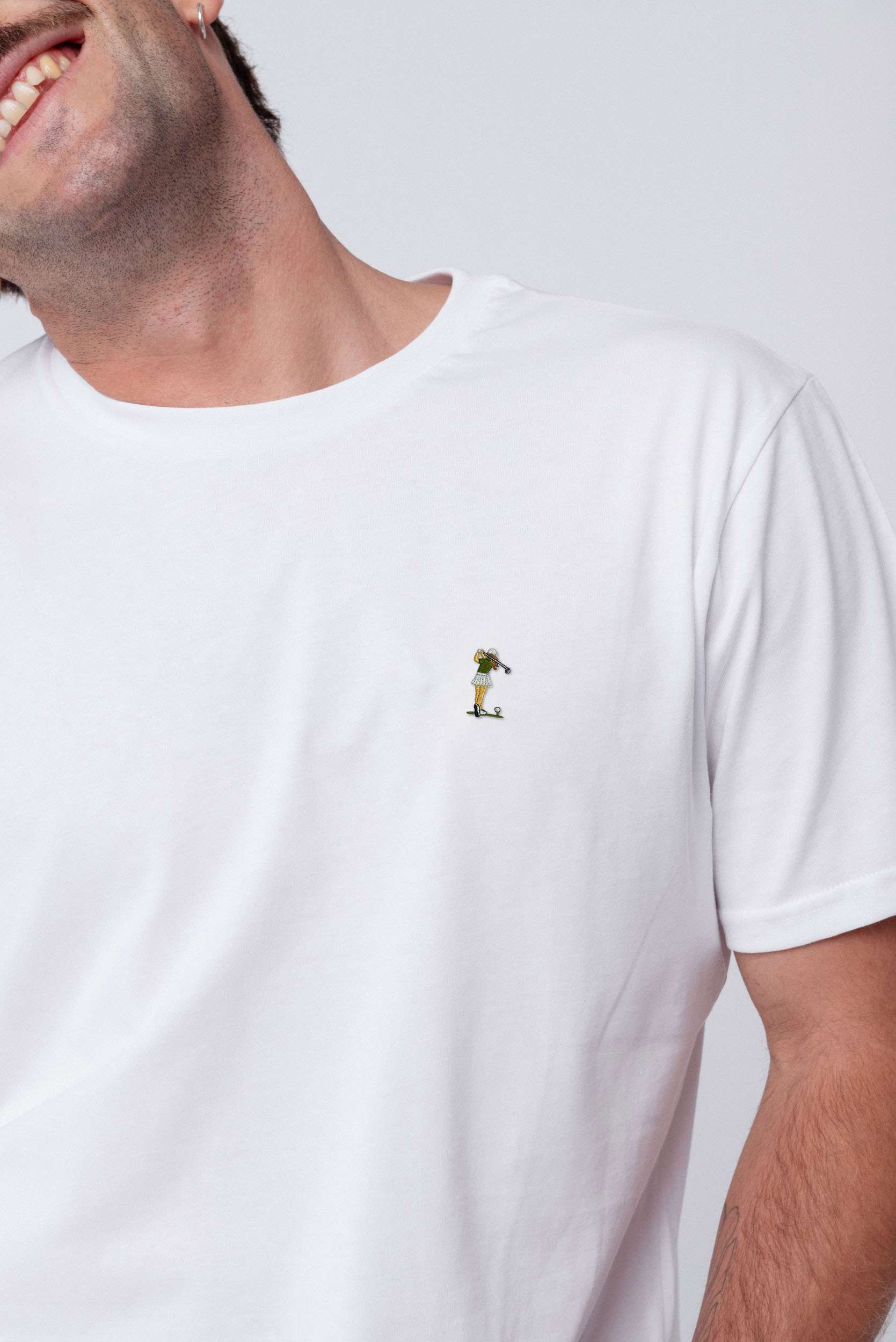 Golf Girl | Besticktes Bio Baumwoll Unisex T-Shirt