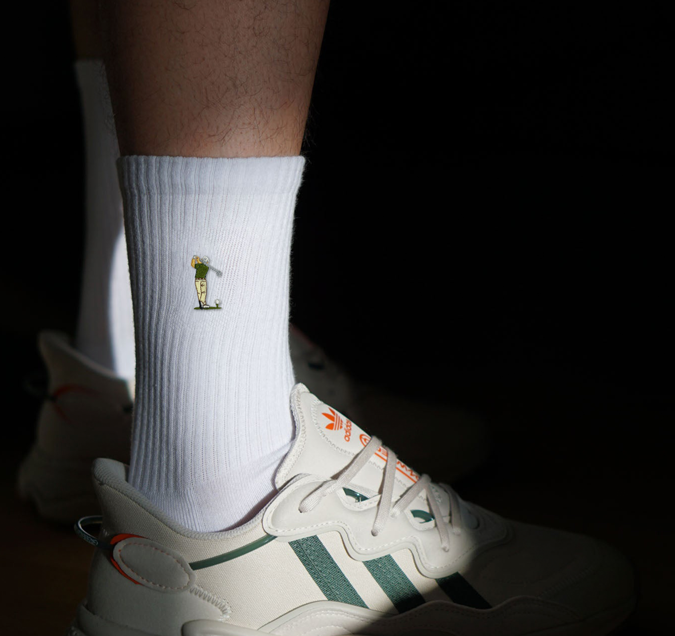 Golf Guy Socken Weiß Ansicht 3