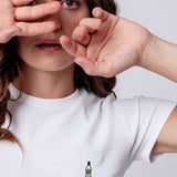 Batida De Coco | Besticktes Bio Baumwoll Cropped T-Shirt