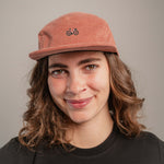 Gravelbike Pink Camper-Cap rose Cord Camper Cap