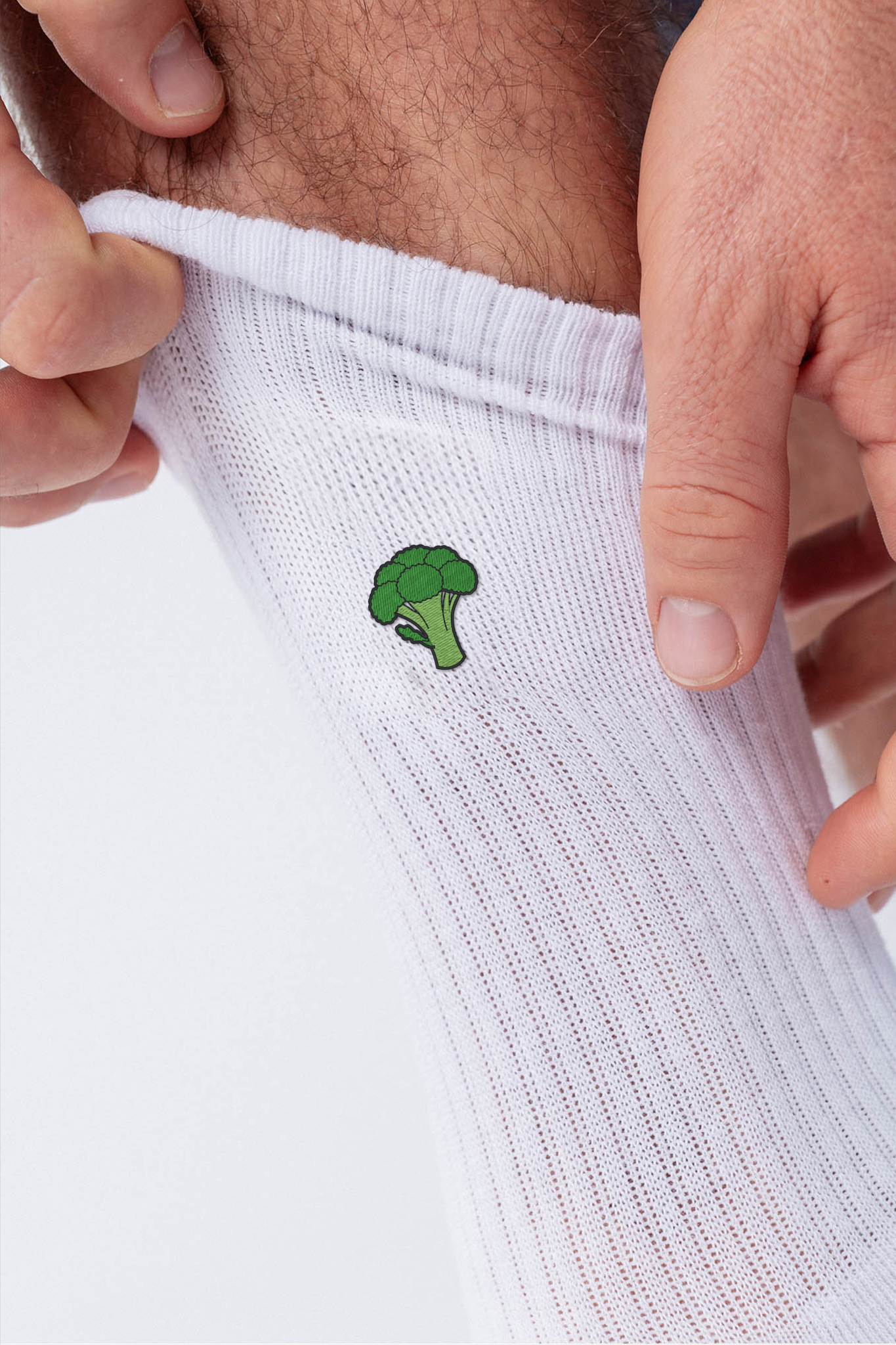 Brokoli Socken Weiß Ansicht 7