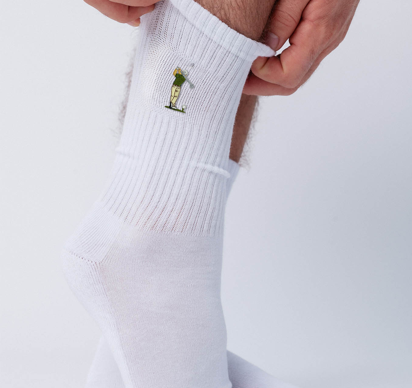 Golf Guy Socken Weiß Ansicht 1