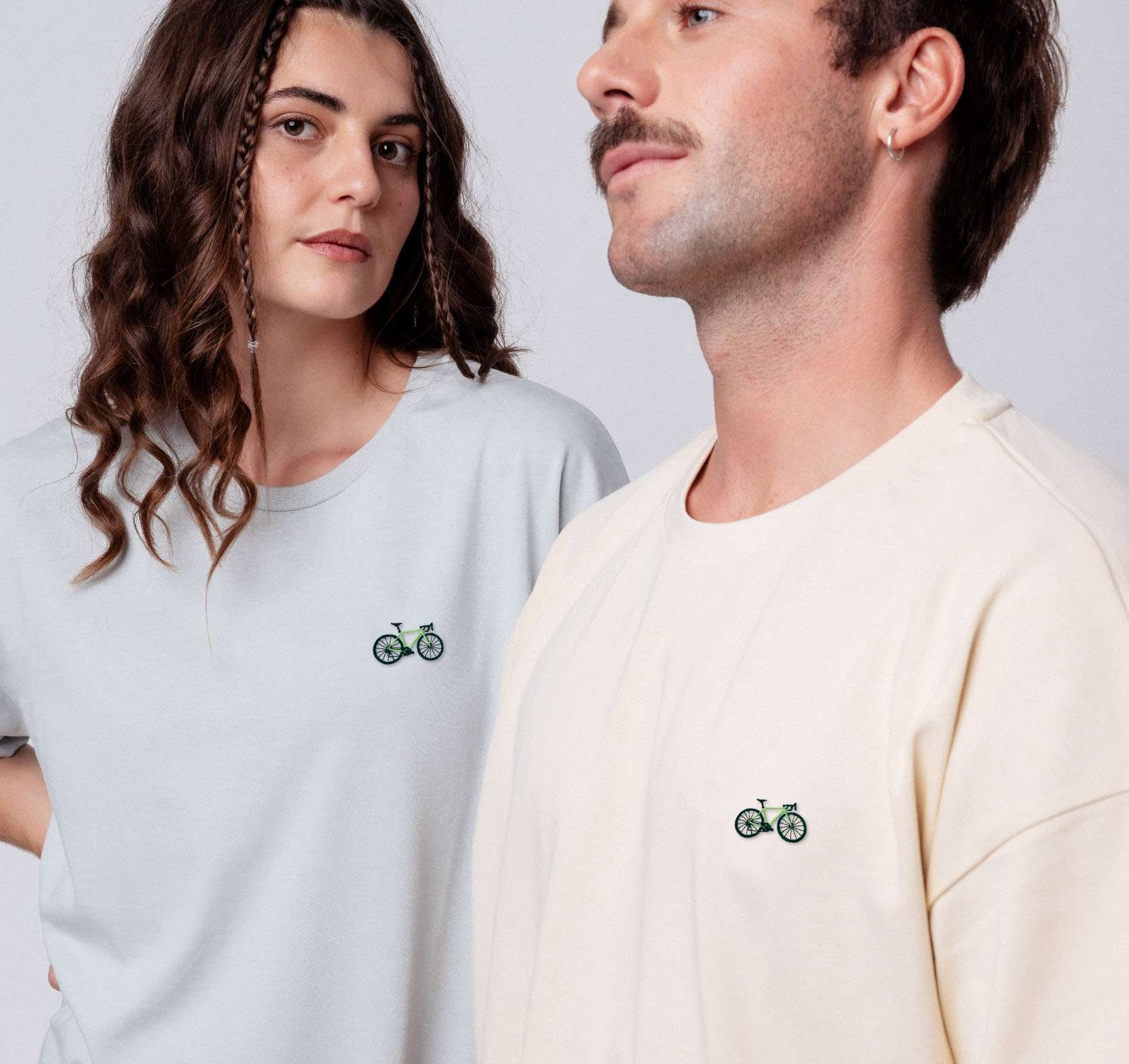 Gravelbike Gruen | Heavy Oversized Bio Baumwoll T-Shirt