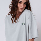 Gravelbike Gruen | Heavy Oversized Bio Baumwoll T-Shirt