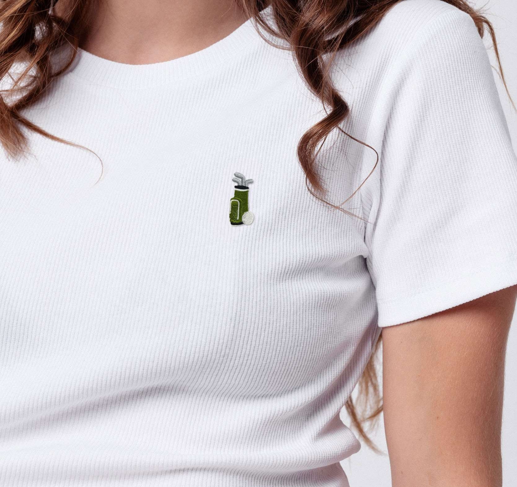 Golfbag | Besticktes Bio Baumwoll Cropped T-Shirt