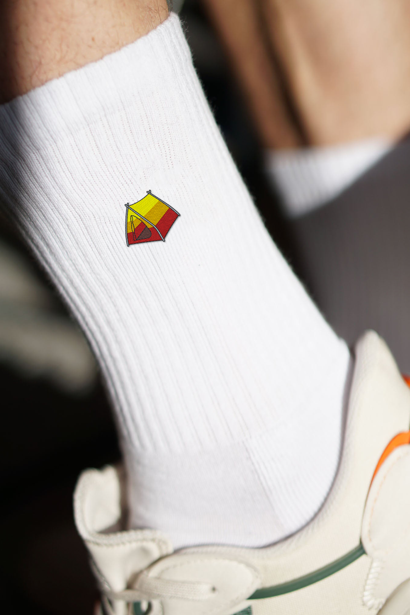 Campingzelt Socken Weiß Ansicht 4
