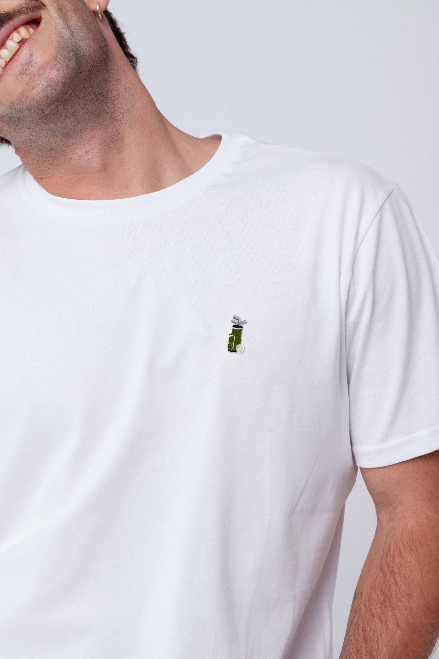 Golfbag | Besticktes Bio Baumwoll Unisex T-Shirt