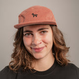 Labrador Braun Camper-Cap rose Cord Camper Cap