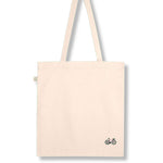 Gravelbike Pink | Bestickte Bio Baumwoll Tasche