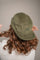 Gravelbike Beige Camper-Cap dunkelgrun Cord Camper Cap