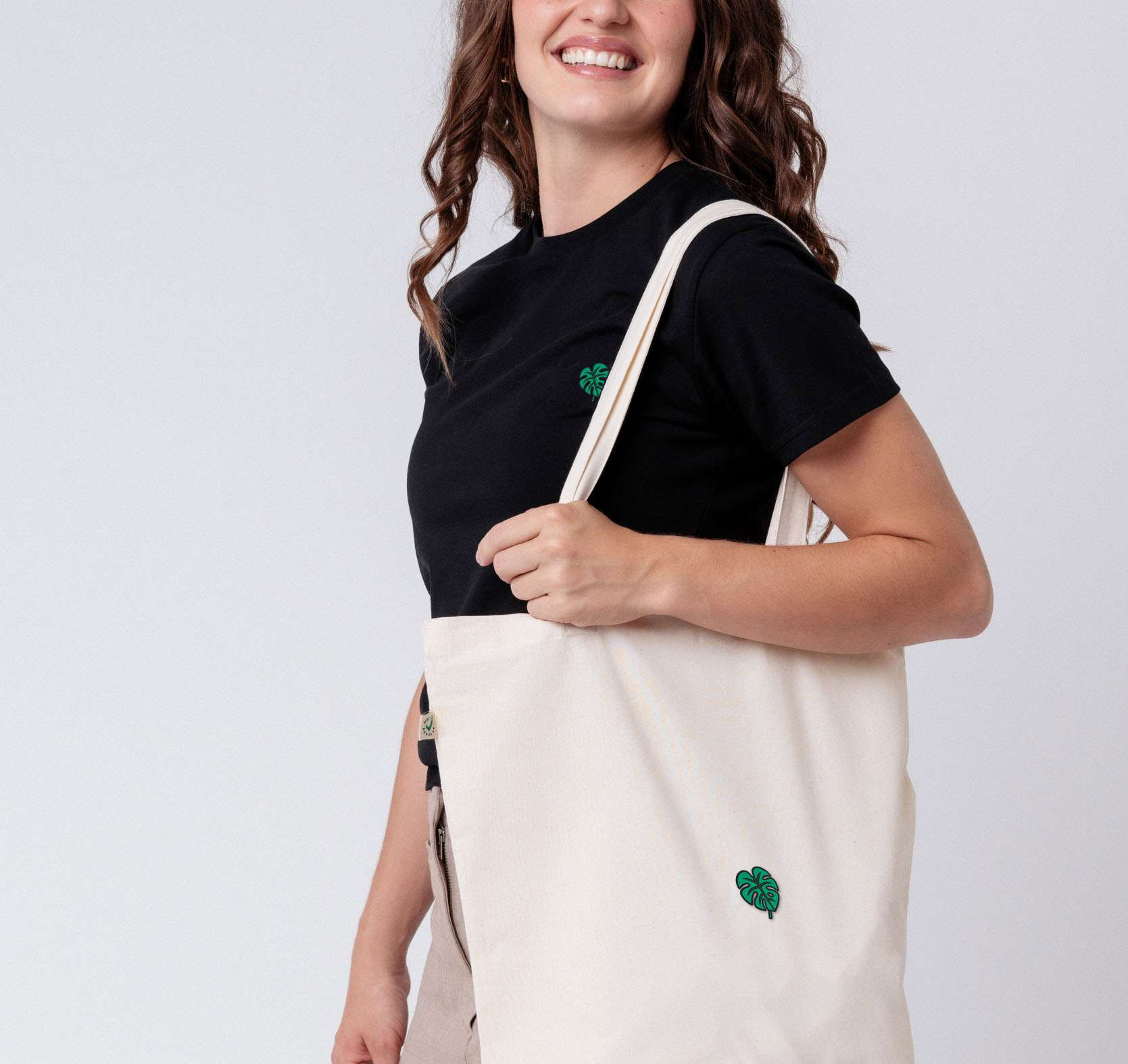 Monstera Tasche Mitte