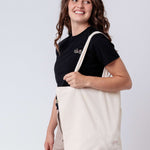 Gravelbike Pink | Bestickte Bio Baumwoll Tasche