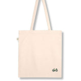 Gravelbike Gruen | Bestickte Bio Baumwoll Tasche