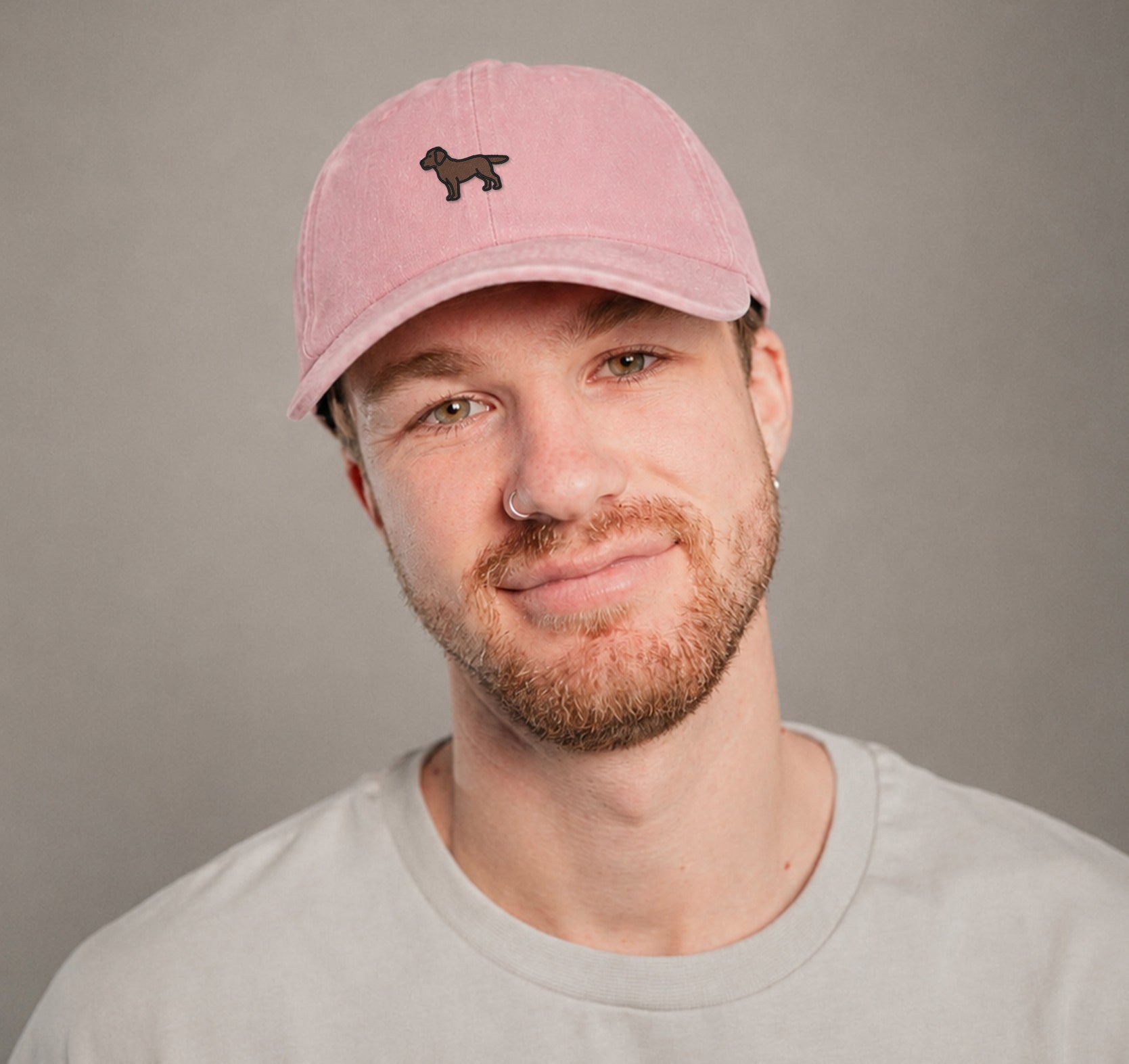 Labrador Braun Vintage Dusty Pink Vintage Cap