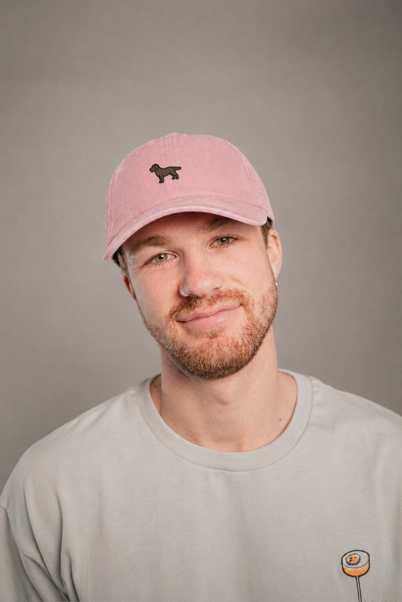 Labrador Braun Vintage Dusty Pink Vintage Cap