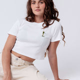 Golf Guy | Besticktes Bio Baumwoll Cropped T-Shirt