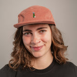 Golfbag Camper-Cap rose Cord Camper Cap
