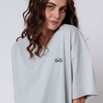 Gravelbike Beige | Heavy Oversized Bio Baumwoll T-Shirt