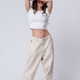 Golf Girl | Besticktes Bio Baumwoll Cropped T-Shirt