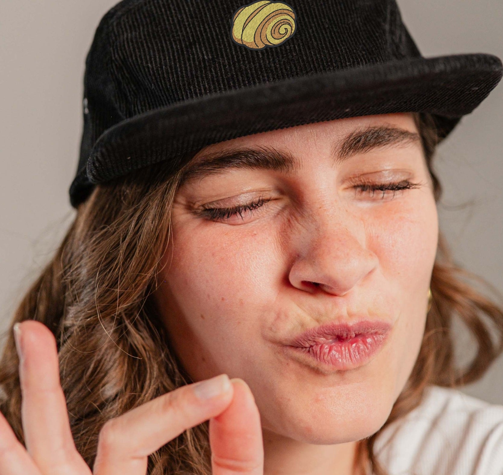 Franzbrötchen Cord Camper Cap