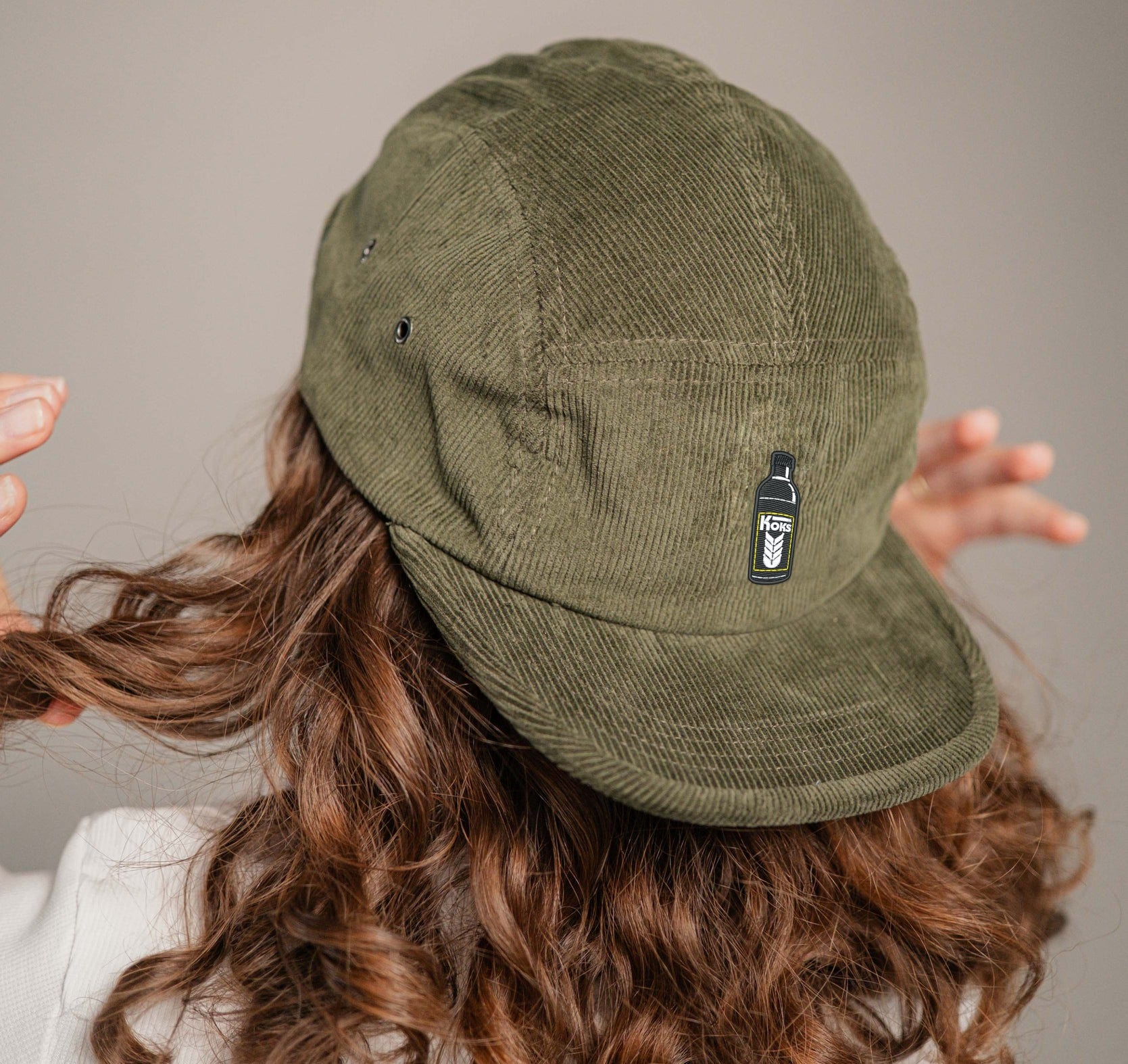 Kölsch Koks Camper-Cap dunkelrosé Cord Camper Cap