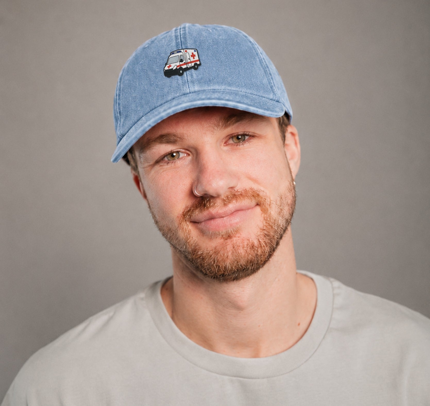 Krankenwagen Vintage Light Denim Vintage Cap